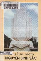 Khu lưu niệm nguyễn sinh sắc (nxb đồng tháp 2003)   vân sinh, 28 trang