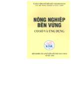 Nông nghiệp bền vững cơ sở và ứng dụng (nxb thanh hóa 2002)   nhiều tác giả, 192 trang