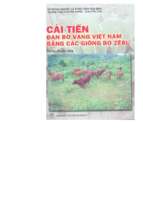 Cải tiến đàn bò vàng việt nam bằng các giống bò zêbu (nxb nông nghiệp 2005)   nguyễn hồng tuấn, 37 trang