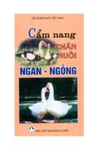 Cẩm nang chăn nuôi ngan ngỗng (nxb nông nghiệp 2002)   lê văn thịnh, 120 trang