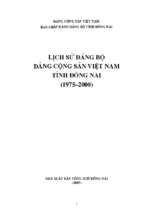 Lịch sử đảng bộ đảng cộng sản việt nam tỉnh đồng nai tập 3 (nxb đồng nai 2007)   dương thanh tân, 217 trang