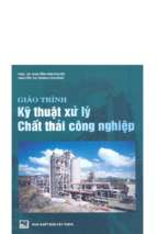 Giáo trình kỹ thuật xử lý chất thải công nghiệp (nxb xây dựng 2006)   nguyễn văn phước, 364 trang