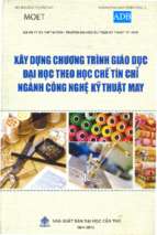 Xây dựng chương trình giáo dục đại học theo học chế tín chỉ ngành công nghệ kỹ thuật may (nxb cần thơ 2013)   nhiều tác giả, 266 trang