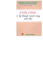 Tsh.con ong và kỹ thuật nuôi ong nội địa   ks.ngô đức thắng, 238 trang