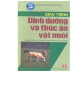 Thcn.giáo trình dinh dưỡng và thức ăn vật nuôi (nxb hà nội 2005)   pgs. ts. tôn thất sơn, 241 trang