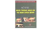 Sổ tay nuôi trồng nấm ăn và nấm chữa bệnh (nxb văn hóa dân tộc 2004)   nhiều tác giả, 142 trang