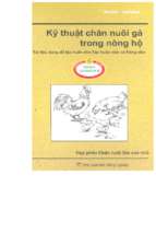 Kỹ thuật chăn nuôi gà trong nông hộ (nxb nông nghiệp 2004)   trần kim anh & nguyễn thanh sơn, 147 trang