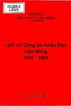 Lịch sử công an nhân dân lâm đồng 1945   1954 (nxb lâm đồng 1993)   trịnh lương hy, 88 trang
