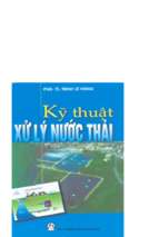 Kỹ thuật xử lý nước thải (nxb giáo dục 1999)   pgs.ts. trịnh lê hùng, 174 trang