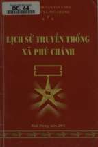 Lịch sử truyền thống xã phú chánh (nxb bình dương 2003)   nguyễn văn thủy, 166 trang