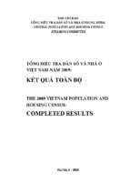 Tổng điều tra dân số và nhà ở việt nam năm 2009 kết quả toàn bộ (nxb thống kê 2010)   cục thống kê, 901 trang