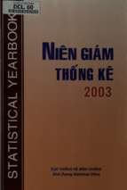 Niên giám thống kế tỉnh bình dương 2003 (nxb thống kê 2004)   nhiều tác giả, 249 trang
