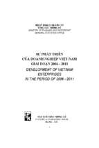 Sự phát triển của doanh nghiệp việt nam giai đoạn 2006 2011 (nxb thống kê 2013)   tổng cục thống kê, 389 trang