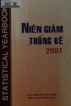 Niên giám thống kế tỉnh bình dương 2001 (nxb thống kê 2002)   nhiều tác giả, 240 trang