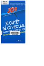 Bí quyết để có việc làm sau khi tốt nghiệp đại học (nxb thanh hóa 2014)   larry chiagouris, 198 trang