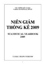 Niên giám thống kê tỉnh cà mau 2007 2009