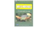 Nuôi cá nước ngọt quyển 4 kỹ thuật nuôi cá chim (nxb lao động 2006)   nguyễn công thắng, 33 trang