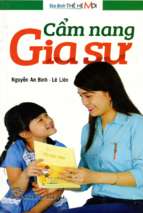 Cẩm nang gia sư (nxb trẻ 2015)   nguyễn an bình, 134 trang