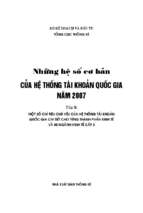 Những hệ số cơ bản của hệ thống tài khoản quốc gia năm 2007 tập 2 (nxb thống kê 2010)   cục thống kê, 589 trang