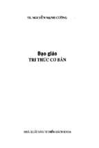đạo giáo tri thức cơ bản (nxb từ điển bách khoa 2009)   nguyễn mạnh cường, 253 trang