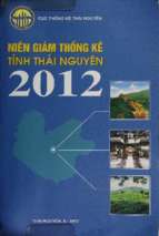 Niên giám thống kê tỉnh thái nguyên 2012