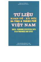 Tư liệu kinh tế xã hội 64 tỉnh và thành phố việt nam (nxb thống kê 2005)   tổng cục thống kê, 1036 trang