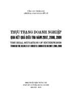 Thực trạng doanh nghiệp qua kết quả điều tra năm 2007, 2008, 2009 (nxb thống kê 2010)   cục thống kê, 787 trang
