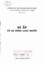 Bí ẩn về sự sống loài người (nxb hà nội 2007)   vương nhĩ liệt, 372 trang