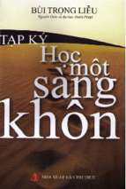 Tạp ký học một sàng khôn (nxb tri thức 2007)   bùi trọng liễu, 187 trang