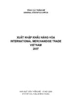 Xuất nhập khẩu hàng hóa việt nam năm 2007 (nxb hà nội 2009)   cục thống kê, 493 trang