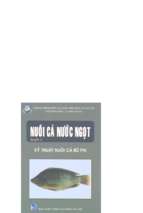 Nuôi cá nước ngọt quyển 5 kỹ thuật nuôi cá rô phi (nxb lao động 2006)   đỗ đoàn hiệp, 52 trang