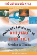 Những điều bạn nên biết về khí hậu & thời tiết (nxb thanh niên 2015)   tạ văn hùng