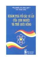 Khám phá về bí ẩn con người và thế giới sống (nxb đà nẵng 1998)   ngô thành đồng, 309 trang