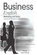 Business english marketing and sales teacher's book.3076