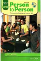 Person to person starter student_s book