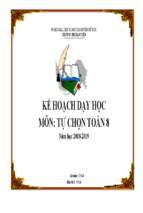 Kế hoạch dạy tự chọn toán 8 năm 2018 2019