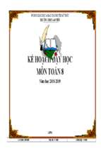 Ke hoach dạy học môn toán 2018 2019( bản chuẩn)