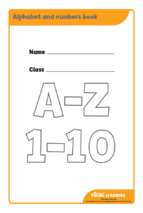 A z alphabet book and 1 10