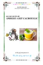 Anđehit xeton axit cacboxylic