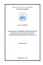 Sustainable livelihoods and adaptation to climate change a study of coastal communities in nha trang city, viet nam