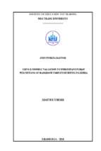 Using economic valuation to understand public perceptions of mangrove forests benefits in liberia