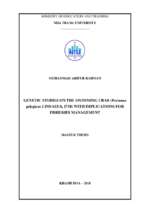 Genetic studies on the swimming crab (portunus pelagicus linnaeus, 1758) with implications for fisheries management