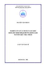 Nghiên cứu xử lý muối và sấy khô rong mơ ninh thuận để ứng dụng làm nguyên liệu thực phẩm