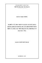 Nghiên cứu thu nhận và đánh giá khả năng kháng khuẩn erwinia sp. gây bệnh thối nhũn trên cà chua sau thu hoạch của chitosan từ mai mực ống