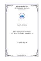 Phát triển nguồn nhân lực của thị xã hoàng mai, tỉnh nghệ an