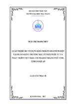 Quản trị rủi ro tín dụng khách hàng doanh nghiệp tại ngân hàng thương mại cổ phần đầu tư và phát triển việt nam, chi nhánh thành phố vinh, tỉnh nghệ an