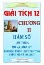 Chuyên đề lũy thừa, mũ và logarit – lư sĩ pháp