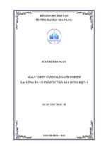 Xây dựng và phát triển văn hóa doanh nghiệp tại cảng hàng không quốc tế cam ranh