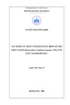 Xác định tác nhân cầu khuẩn gây bệnh mù mắt trên cá bớp (rachycentron canadum linnaeus, 1766) nuôi lồng tại khánh hòa
