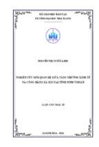 Nghiên cứu mối quan hệ giữa tăng trưởng kinh tế và công bằng xã hội tại tỉnh ninh thuận